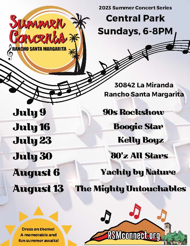 2023 Summer Concert Series Flyer