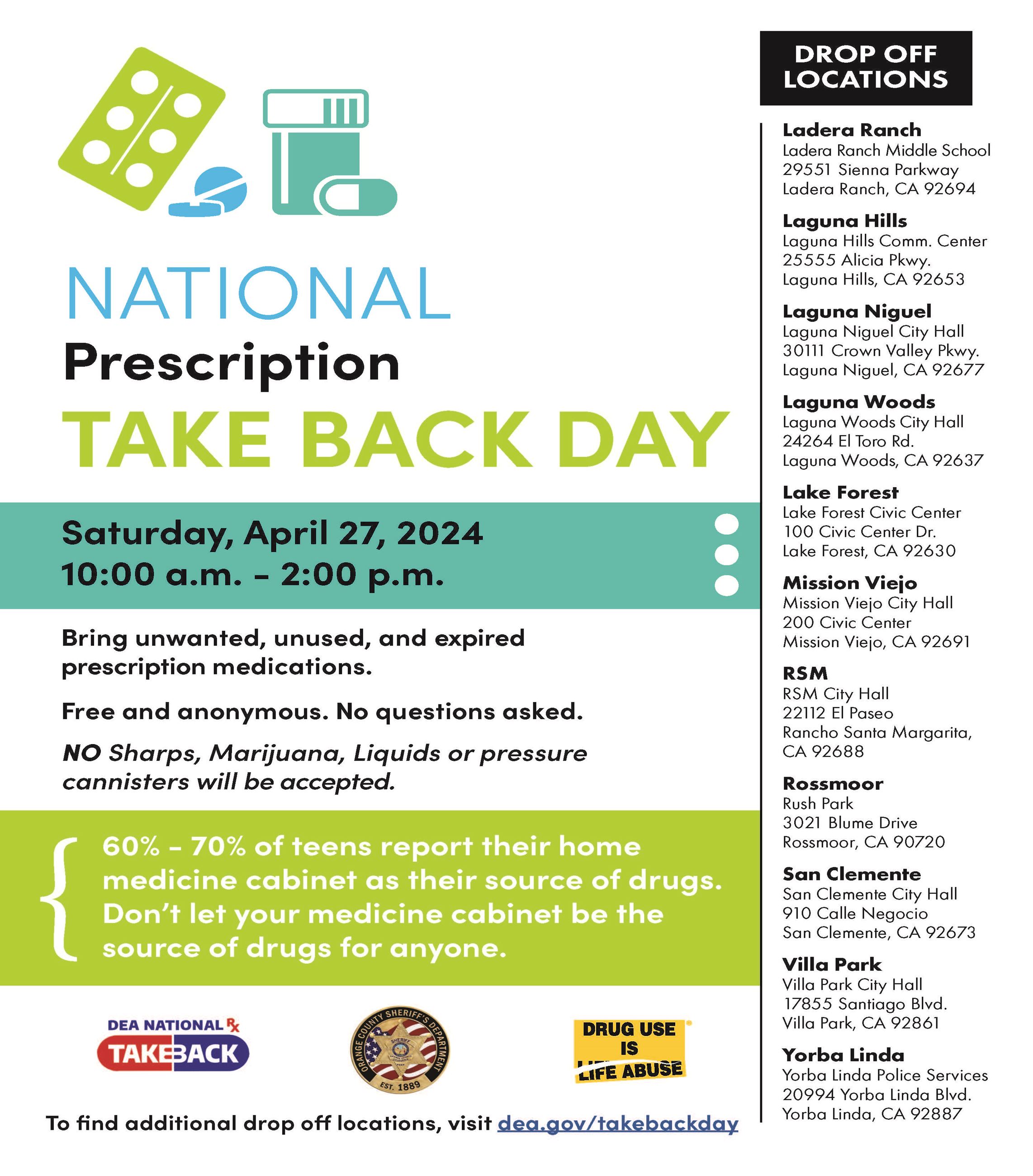 Natl Presc Take Back Day April 2024