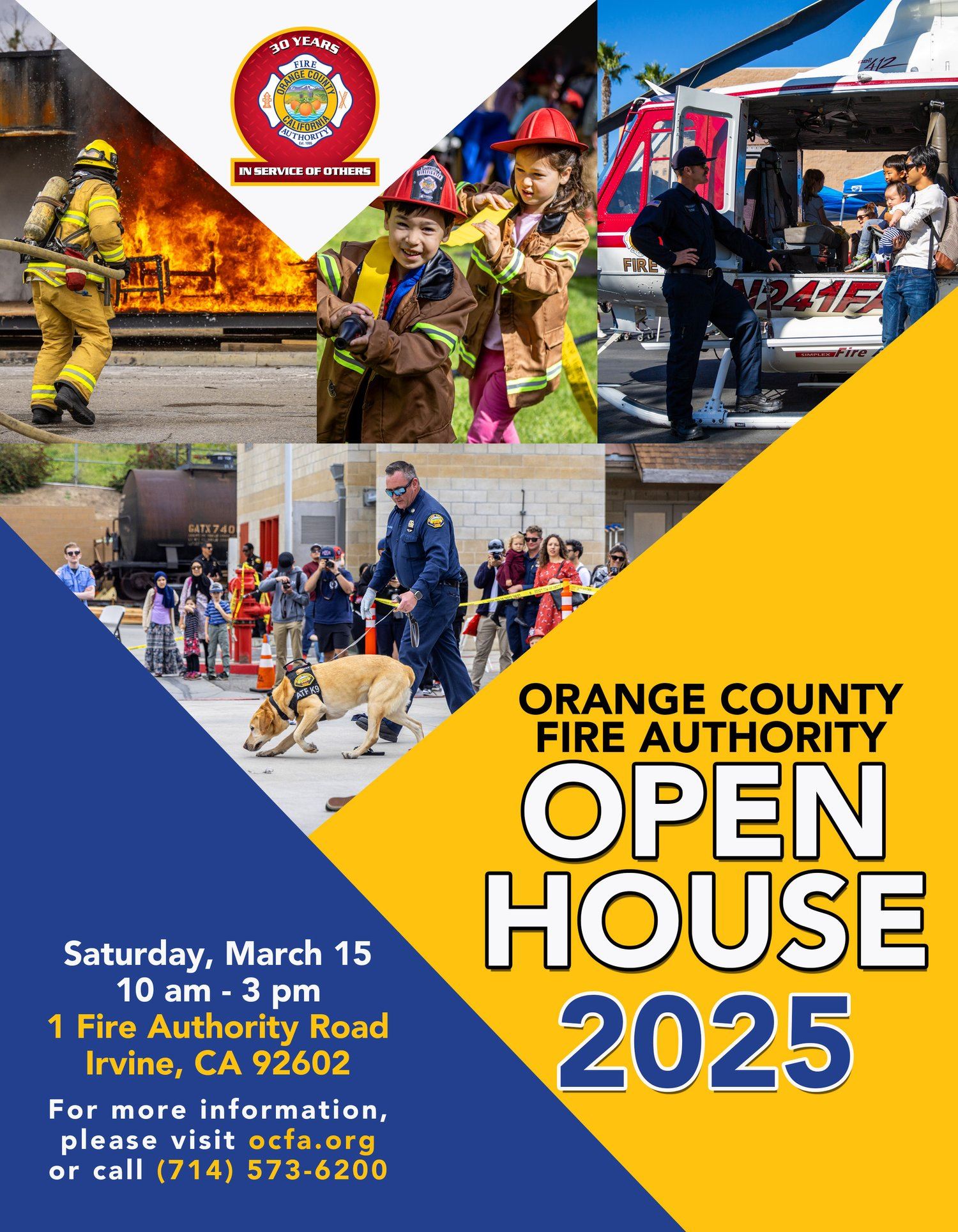 Open House 2025 OCFA flyer