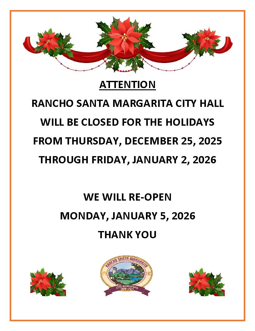 LOBBY CLOSURE SIGN Christmas and NYE