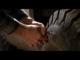 tire slash in the act