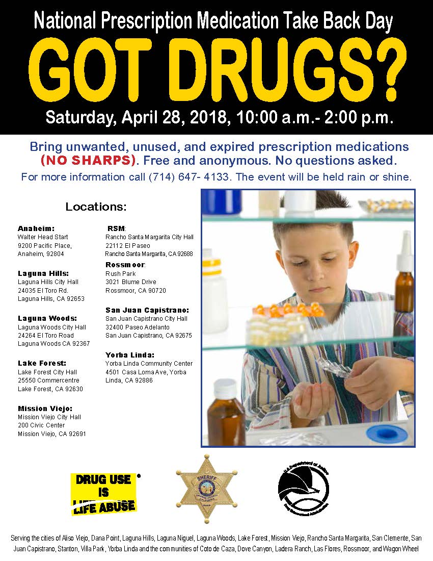 National Prescription Drug Take Back Day Flyer_April 2018