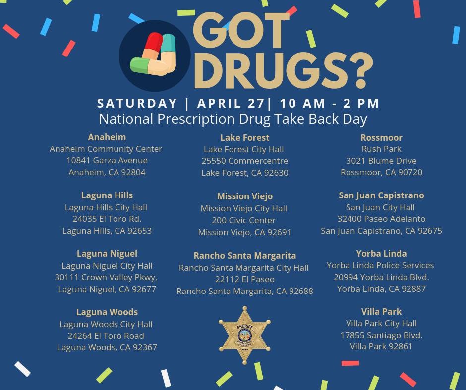 Prescription Drug Take Back Day locations 2019