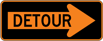 Detour sign