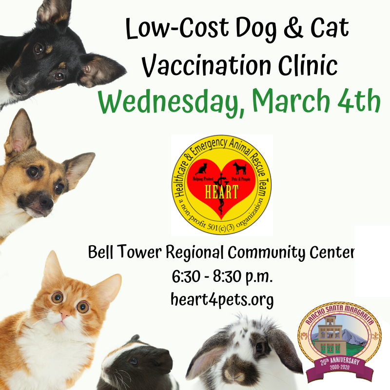 Low-Cost Dog and Cat Vaccination Clinic graphic