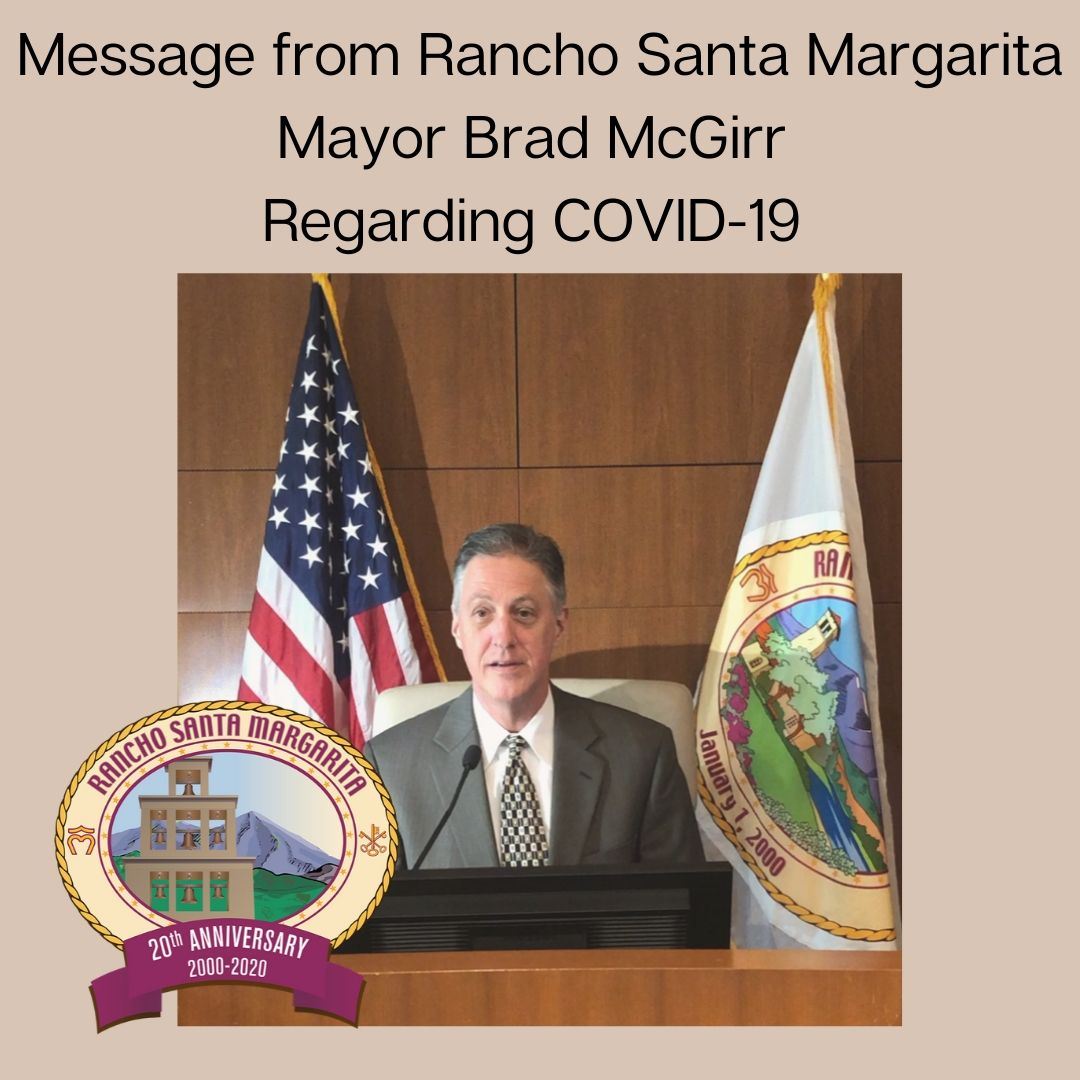 Message from Mayor McGirr Regarding COVID-19 
