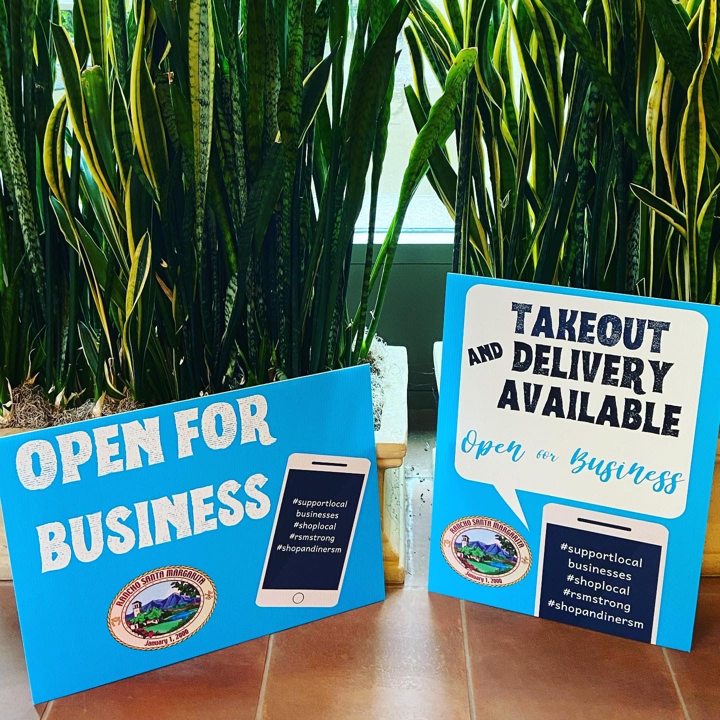 RSM Support Local Business signage