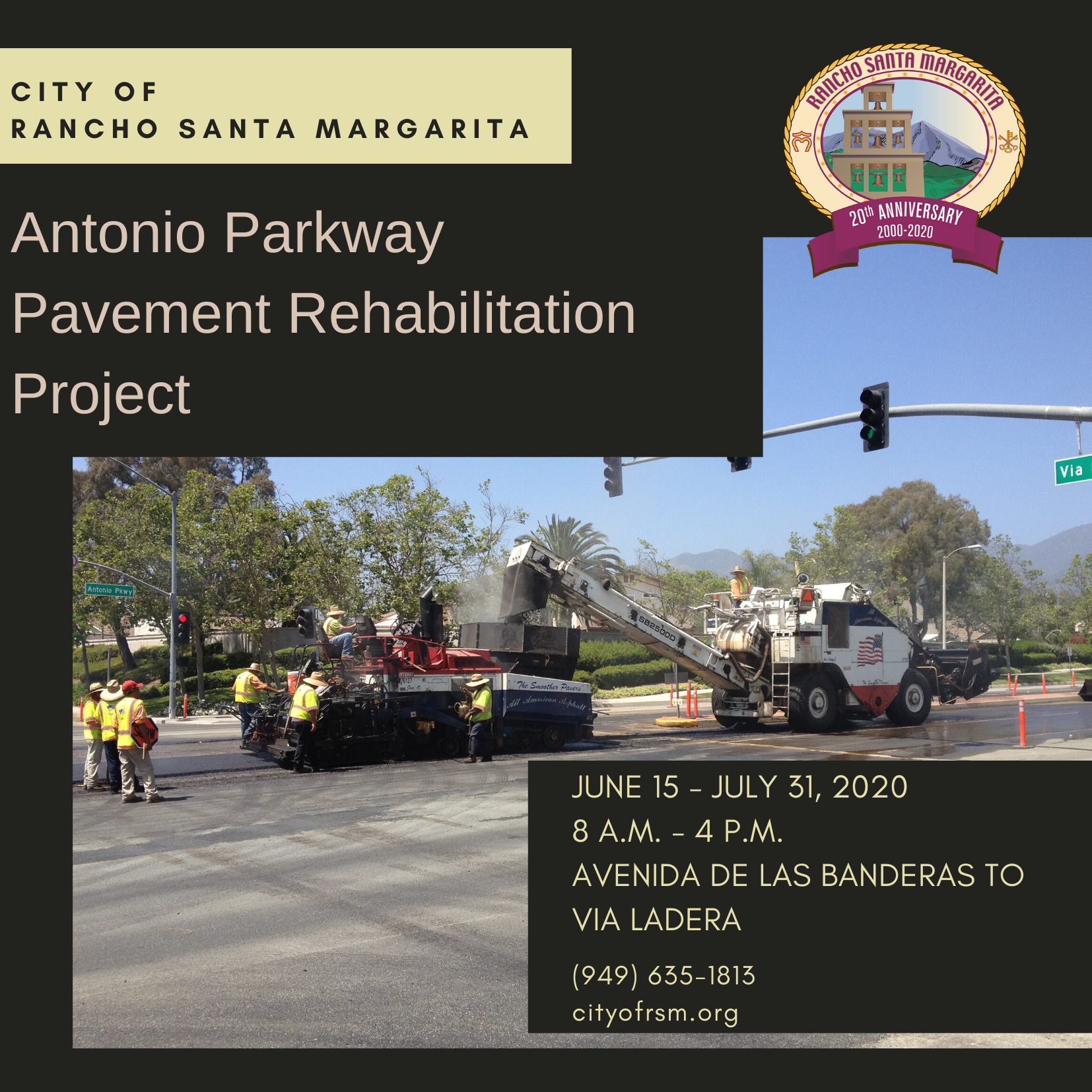 Antonio Parkway Pavement Rehab 2020
