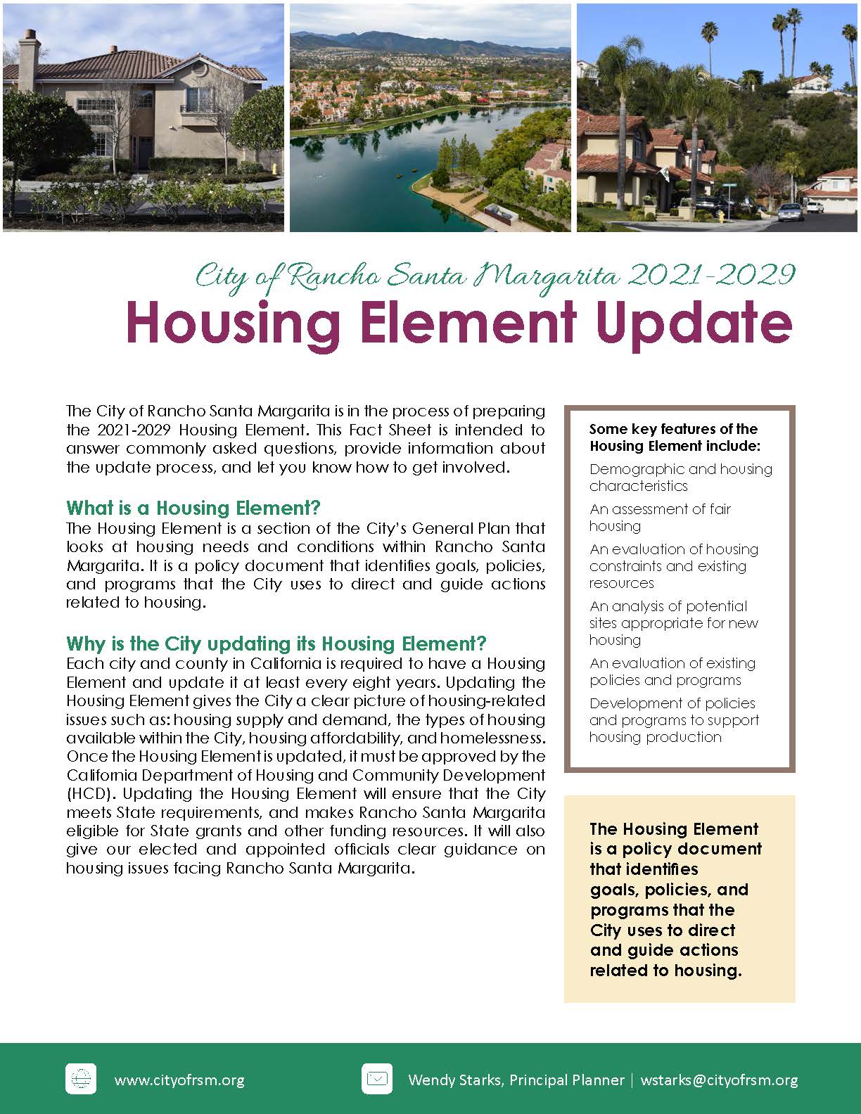 Fact Sheet-RSM-Housing Element