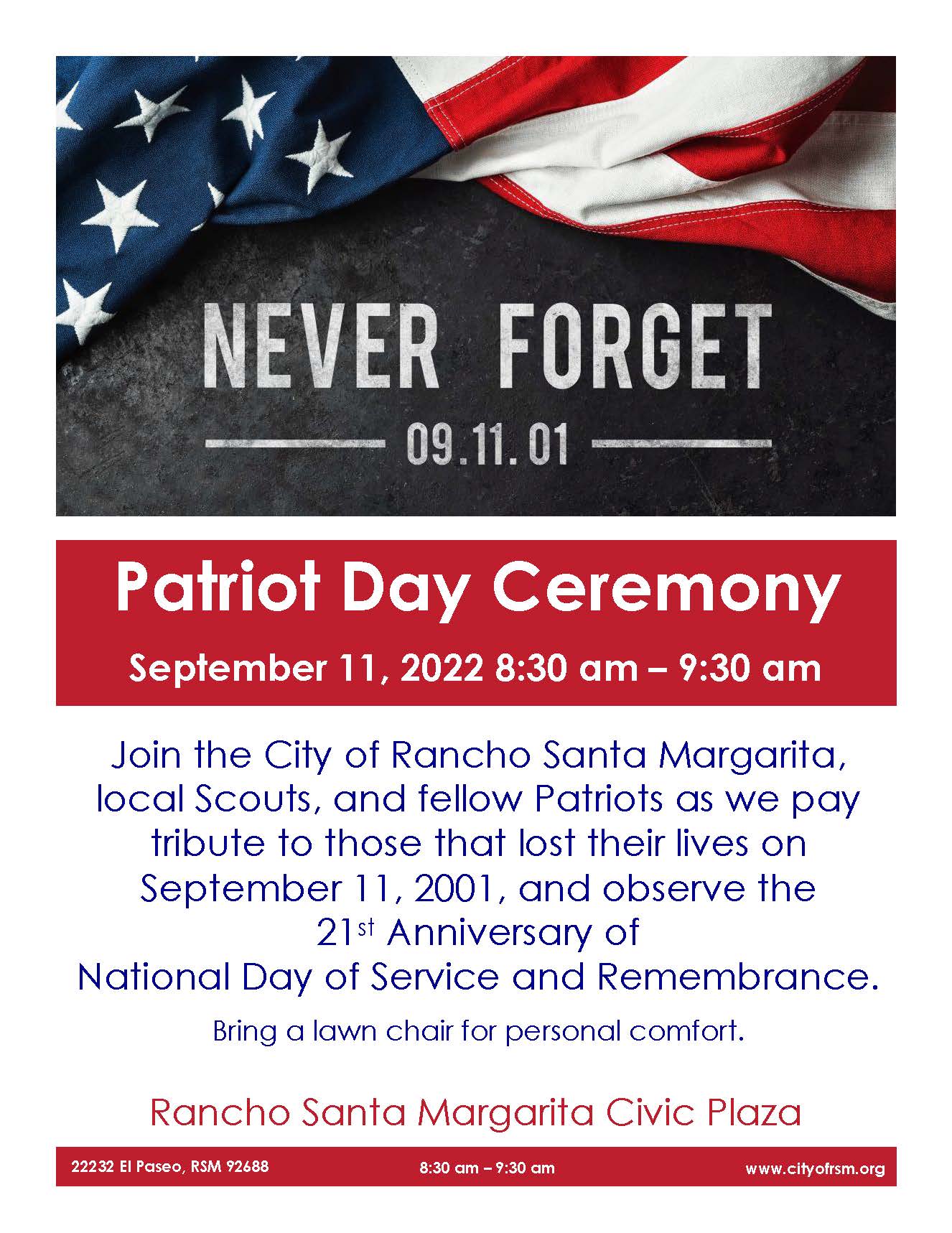 Patriot Day Flyer 2022 