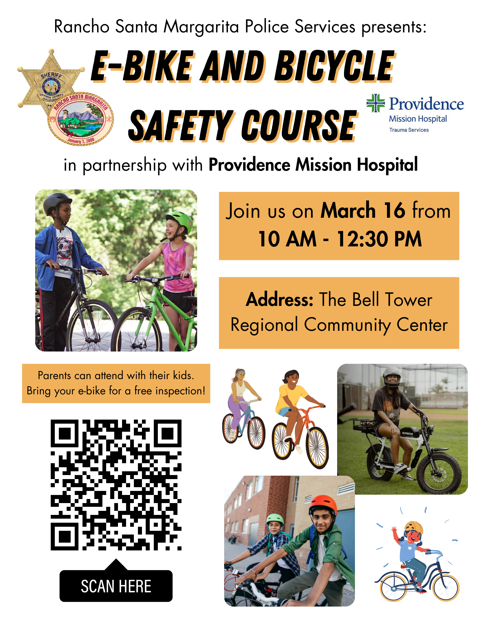 E-Bike and Bicycle Safety Course Flyer