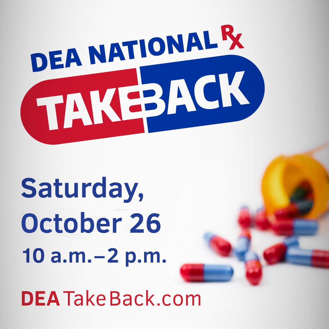 DEA Prescription Medication Take Back Day Graphic