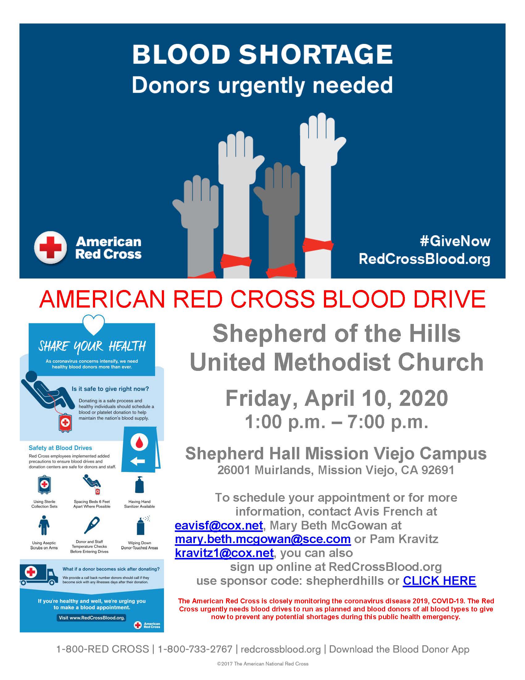 Blood Drive flyer