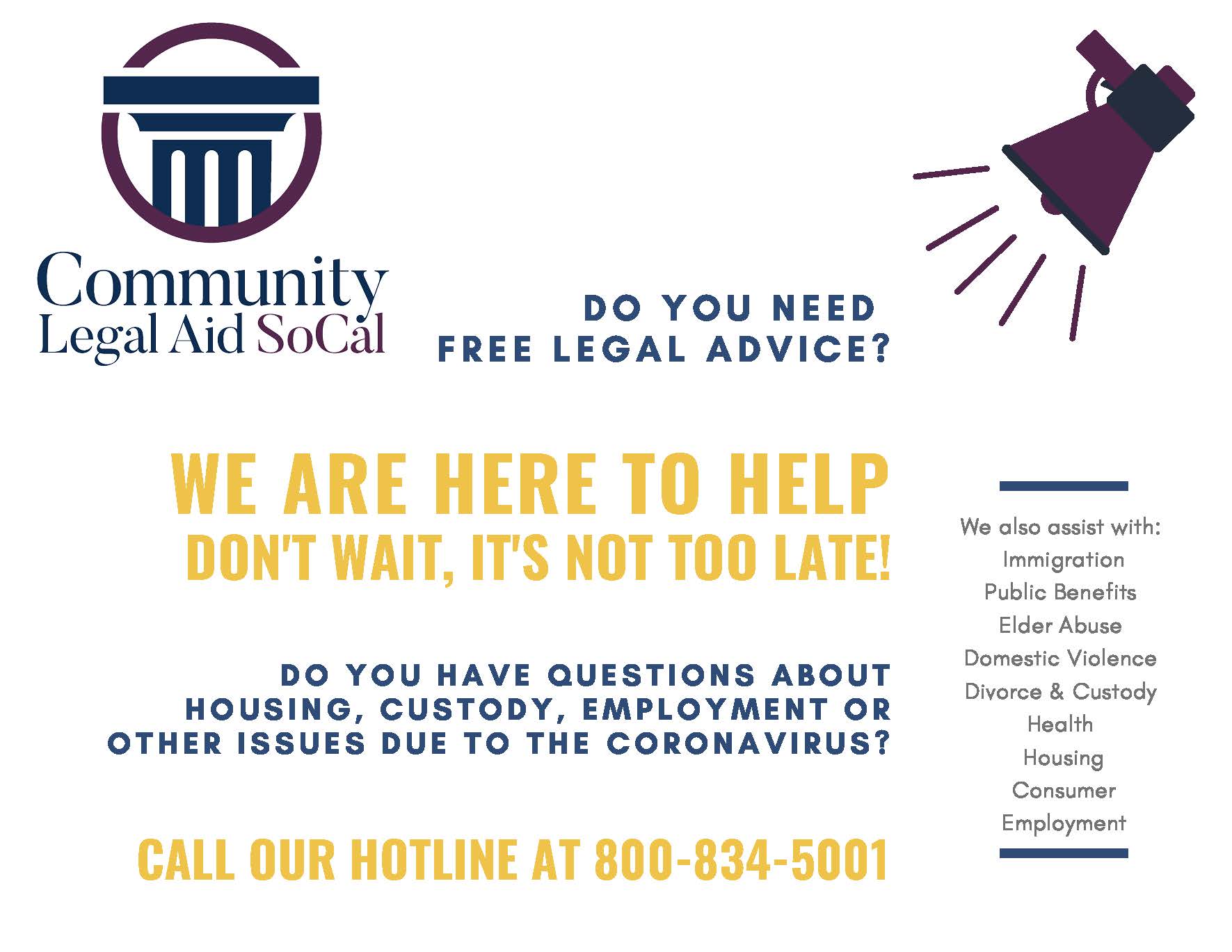 Cal Legal Aid Postcard