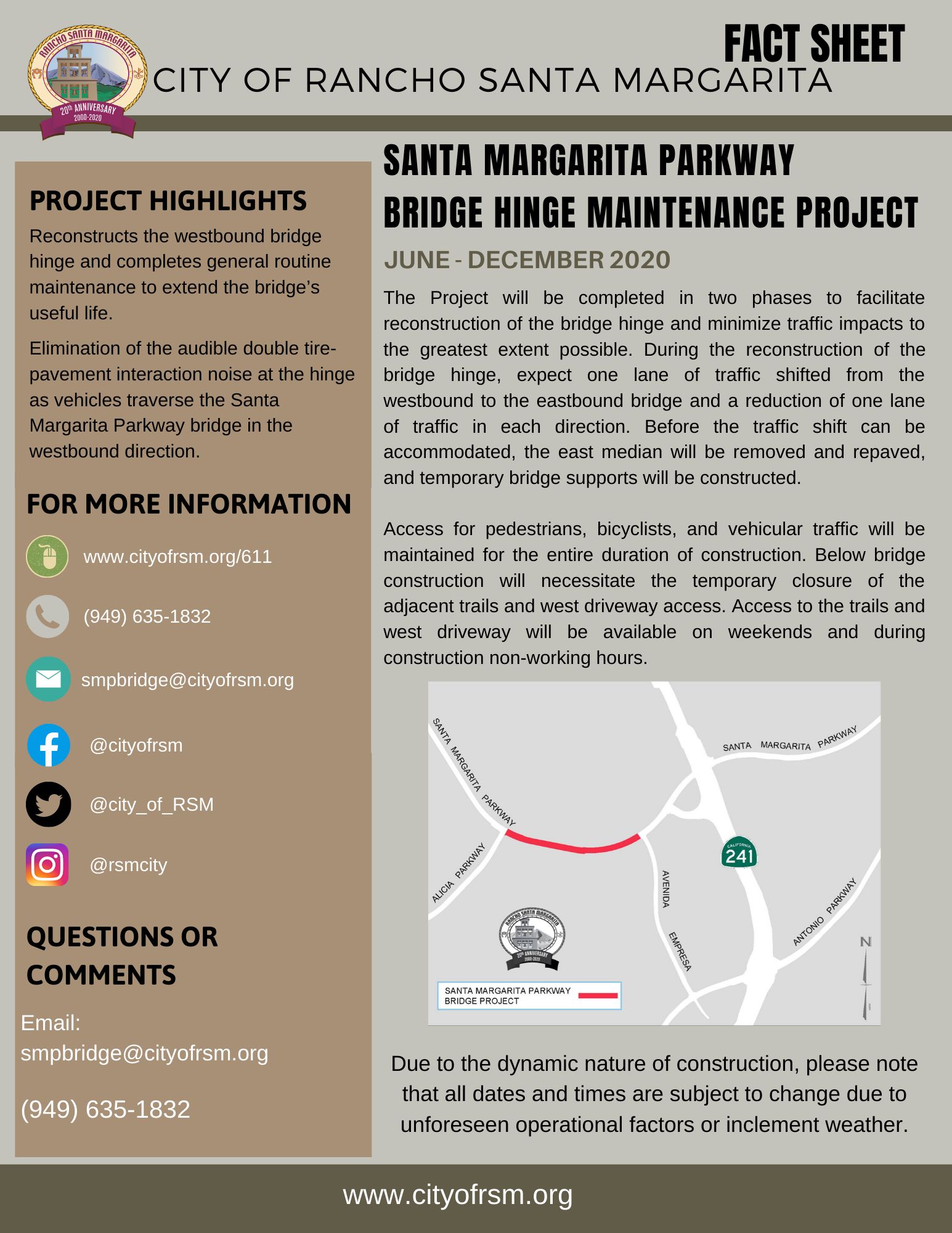 SMP Bridge Hinge Fact Sheet 2020