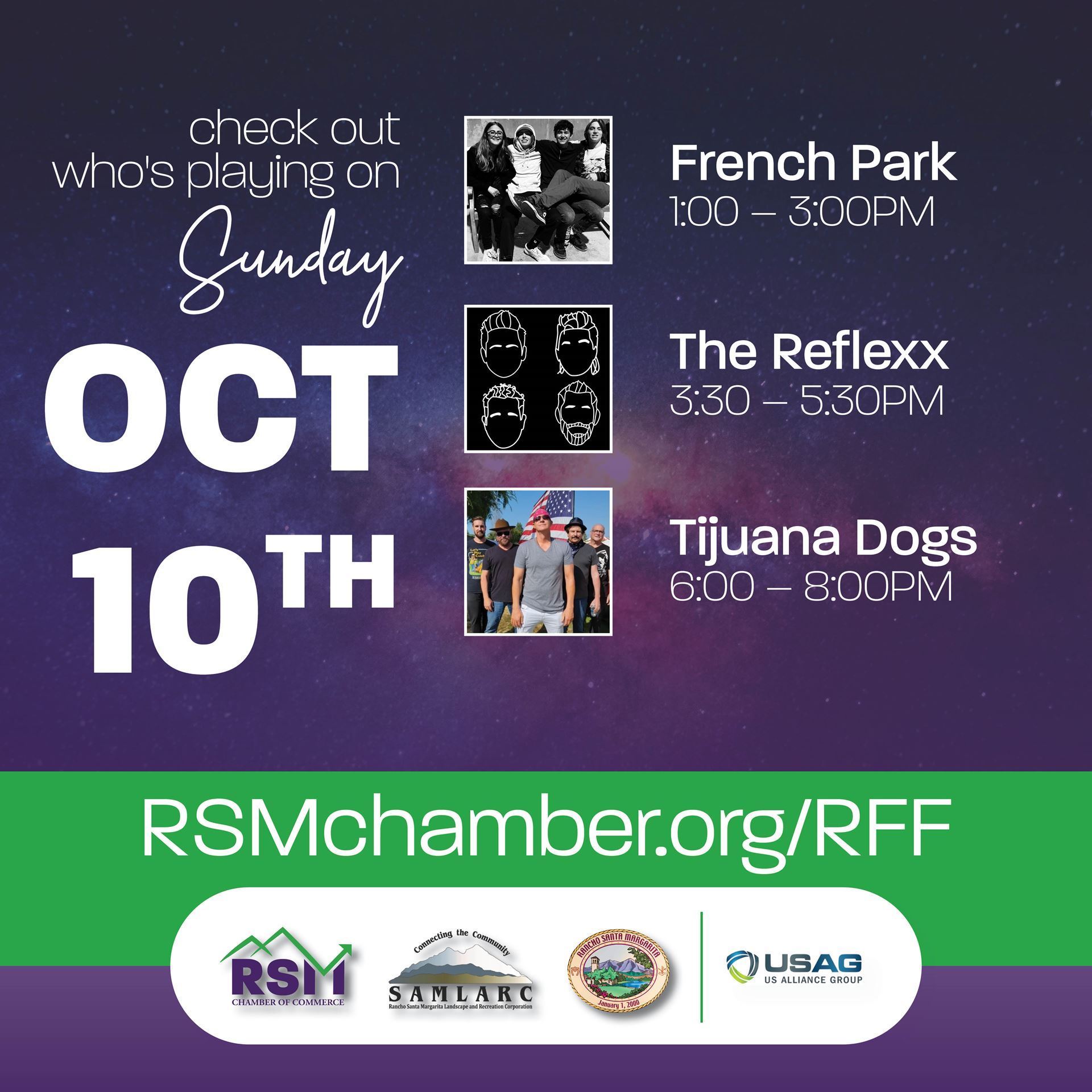 1080x1080 - Social Media RFF 2021 - Band Lineup Day 2