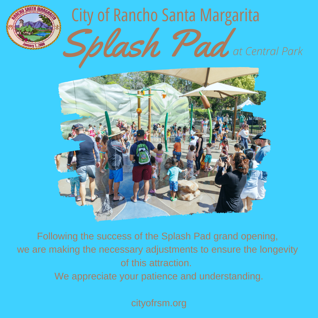 Splash Pad  Closed for Maintenance