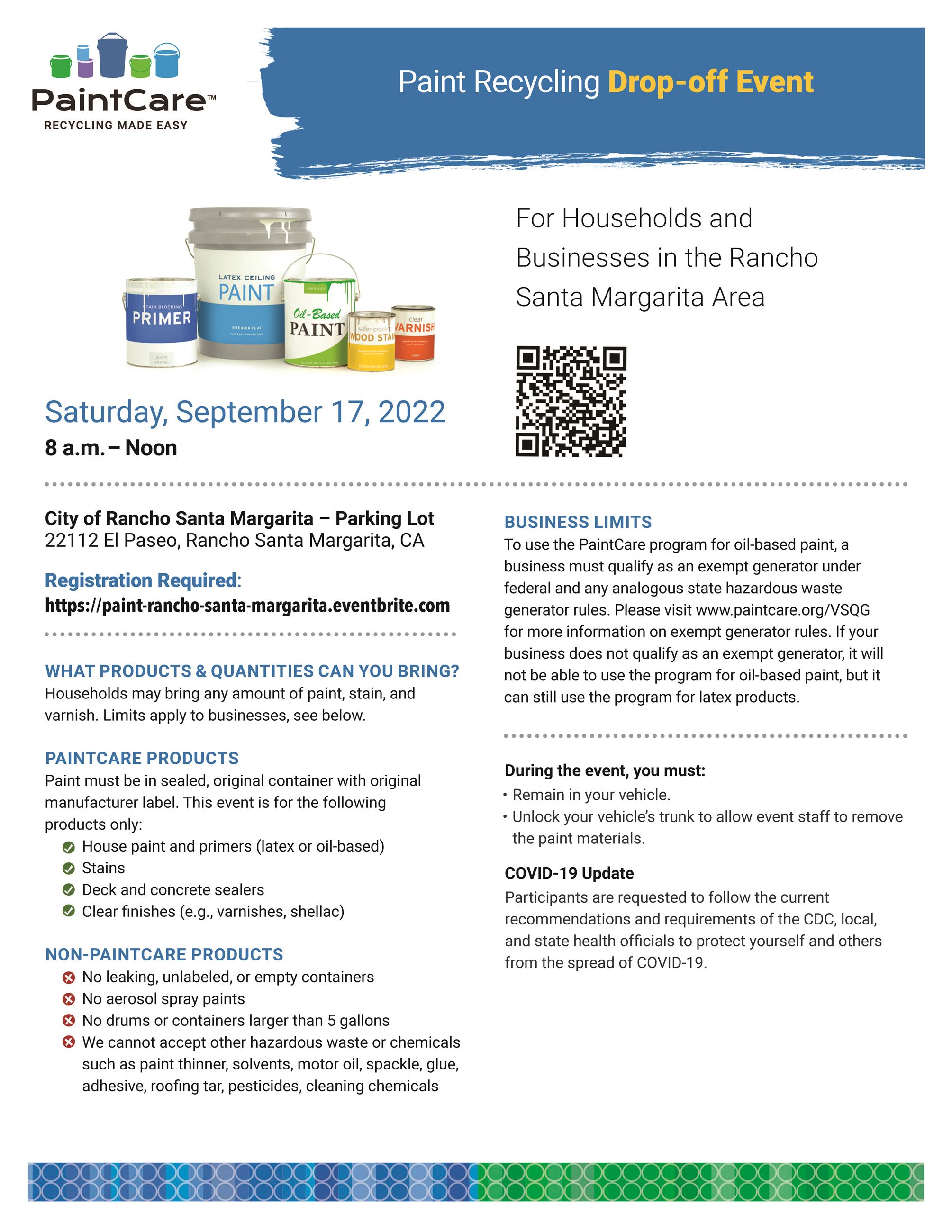 Paint Care Flyer RSM-091722